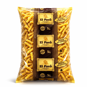 Pasta Espirales El Pavo, 5 kg.