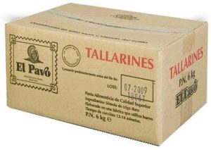 Tallarines El Pavo, 6 kg.