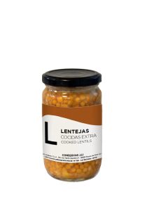 Lentejas JJJ Bote Cristal 290 gr., caja de 12