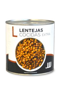 Lentejas JJJ, lata 3 kg. Lentejas JJJ, lata 3 kg.