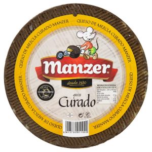 Queso Manzer Curado (pieza entera a peso)