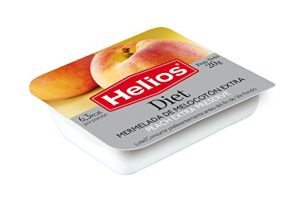 Mermelada Melocotón Helios Sin Azúcar,  64 unitades en porciones de 20 gr.