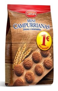 Galletas Mini Campurrianas 280 gr., caja de 6