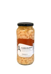 Alubias blancas JJJ Pote Cristal 720 gr., pack de 12