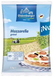 Mozzarela Oldenburguer Rallada Pizza, 2 kg.