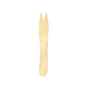 Tenedor "pincho" de madera 85 mm. Caja de 1000 unidades