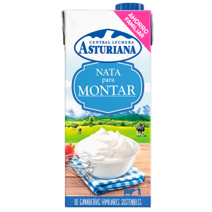 Nata Asturiana 35% Materia Grasa, brick 1 litro Nata Asturiana 35% Materia Grasa, brick 1 litro