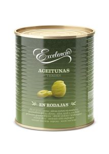 Aceitunas Laminadas Verdes Disterri, 3 kg.