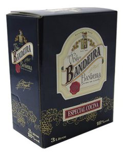 Vino tinto Oporto Bandeira para Cocinar, box 3 Litros