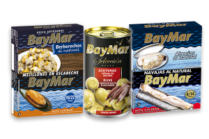 Aperitiu pack Baymar: 1 llauna de navalles, 1 de cloïsses, 1 de musclos, 1 d'escopinyes i 1 d'olives Aperitiu pack Baymar: 1 llauna de navalles, 1 de cloïsses, 1 de musclos, 1 d'escopinyes i 1 d'olives