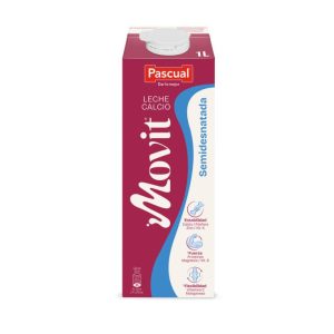 Leche Pascual Movit Calcio Semi Desnatada 1 litro Brik, caja de 6 Leche Pascual Movit Calcio Semi Desnatada 1 litro Brik, caja de 6