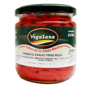 Pimiento Entero Vegasana 314 ml., bote de cristal