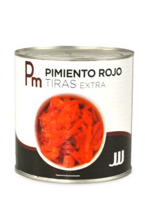 Pimiento a Tiras JJJ, lata 3 kg.