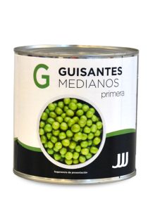 Guisantes JJJ, lata 3 kg.