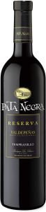 Vino tinto Pata Negra Valdepeñas Reserva, 75 cl.
