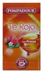 Infusió Te Vermell amb Maduixa Pompadour, 20 sobres