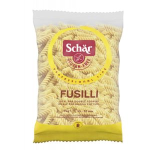 Pasta Sin Gluten Fusilli Schar, 500 gr.