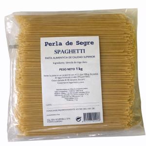 Pasta espaguetis Perla de Segre, 5 kg.