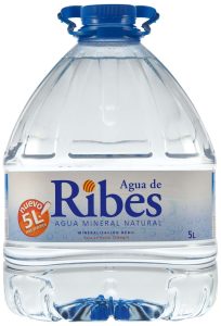 Agua Ribes 5 litres Pet Garrafa, pack de 2