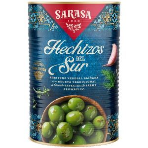 Aceitunas Hechizos del Sur, lata 4,25 kg.