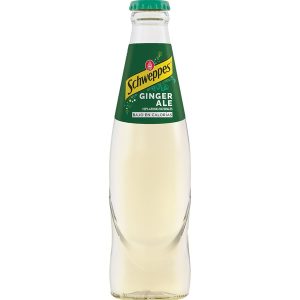 Schweppes Ginger 200 ml. Cristal Envase Recuperable, caja de 28