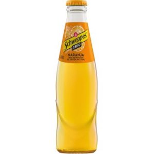 Schweppes Naranja Low Cal 200 ml. Cristal Envase Recuperable, caja de 28