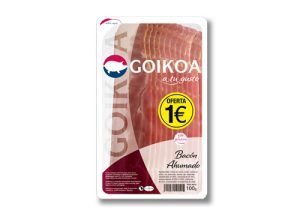 Sobres de Bacon Ahumado Monells 110 gr, caja de 12