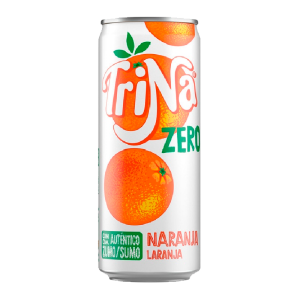 Trina Taronja Zero llauna llarga 330 ml., caixa de 24