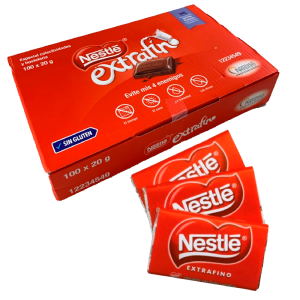 Chocolatinas Nestle 20 gr., caja de 100 unidades