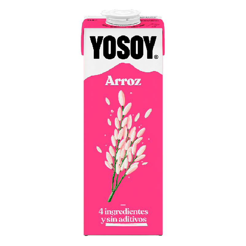 Leche Yosoy Arroz 1 litro Brick, caja de 6
