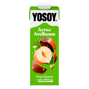 Llet Yosoy Avellanes i Arròs 1 litre Brick, caixa de 6