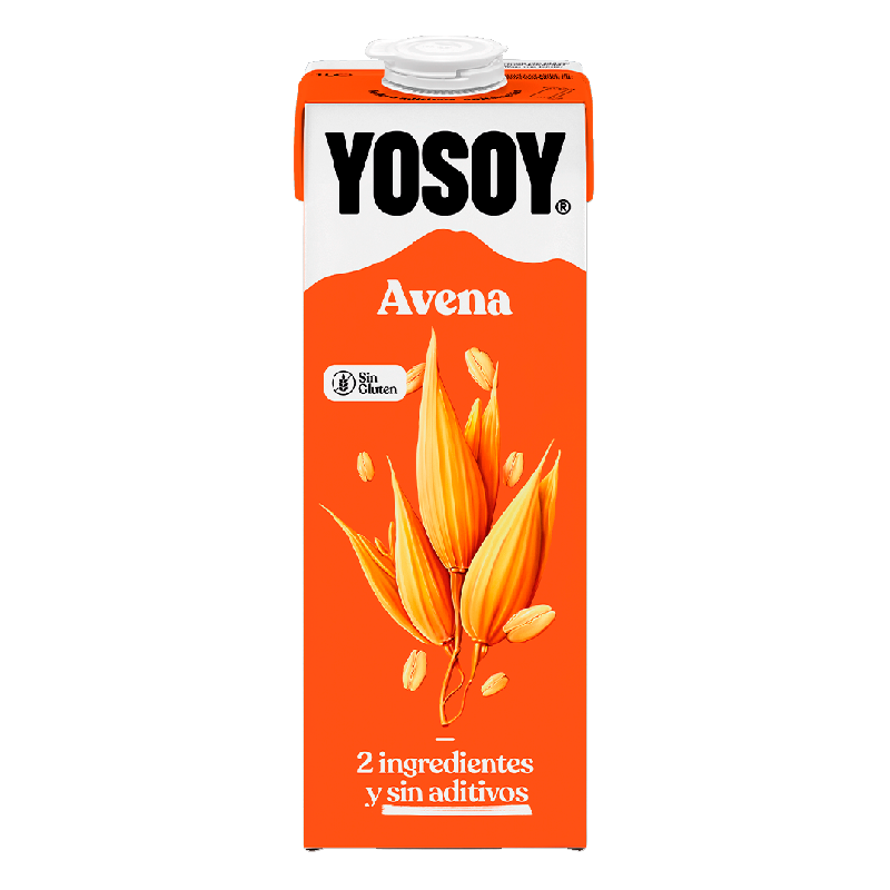 Leche Yosoy Avena 1 litro Brick, caja de 6