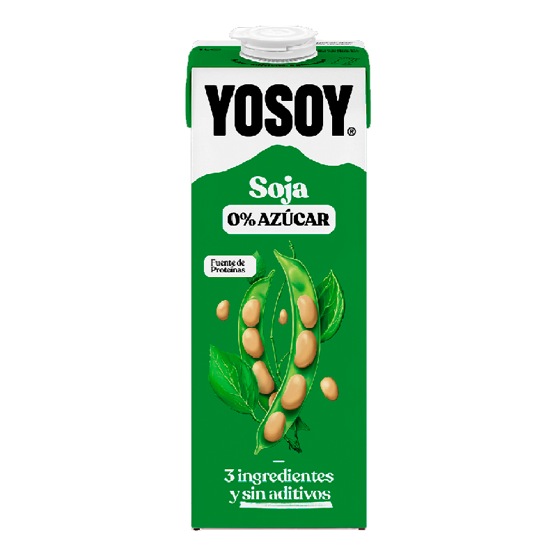 Leche Yosoy Soja 1 litro Brick, caja de 6