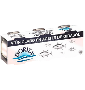 Atún Dorita RO-85 en Aceite de Girasol, pack de 3